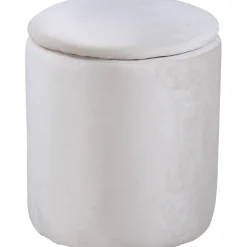 Lotten sittpuff - Beige sammet