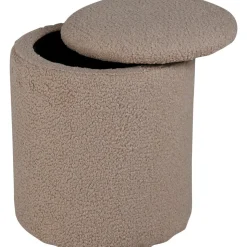 Lotten sittpuff - Beige teddy