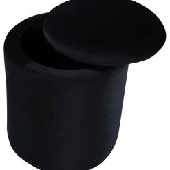 Lotten sittpuff - Svart sammet + Fläckborttagare för möbler