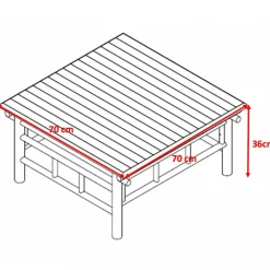 Loungegrupp Lovön i bambu