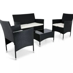 Loungeset Fjällbacka för balkong + Rengöringsmedel för utemöbler