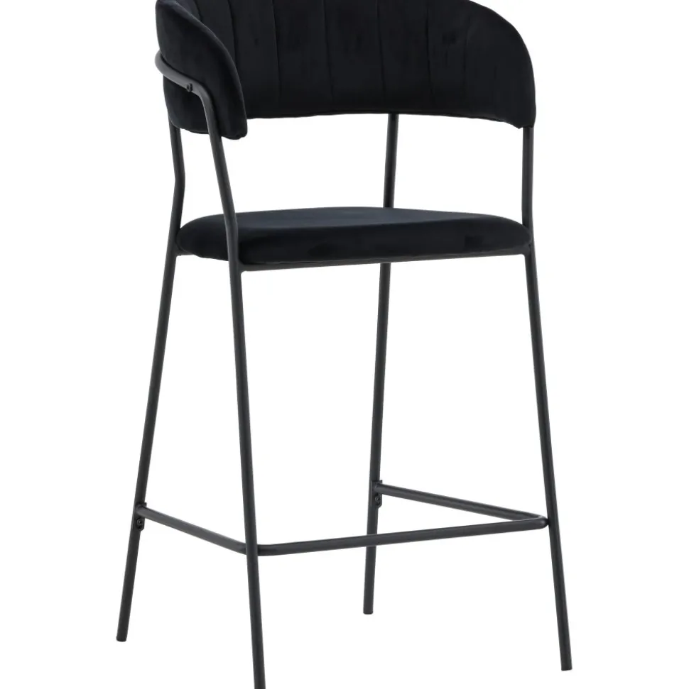 Lui barstol - Svart sammet