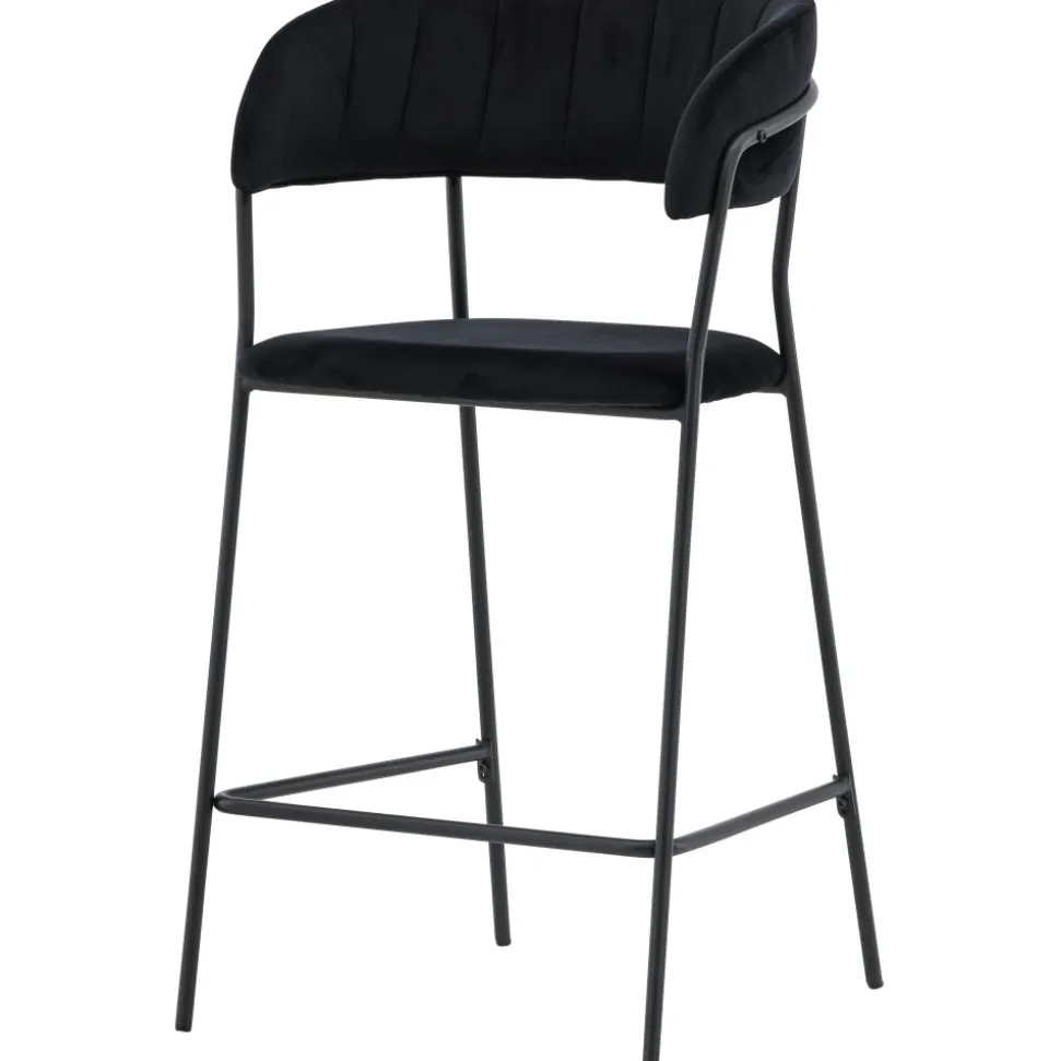 Lui barstol - Svart sammet