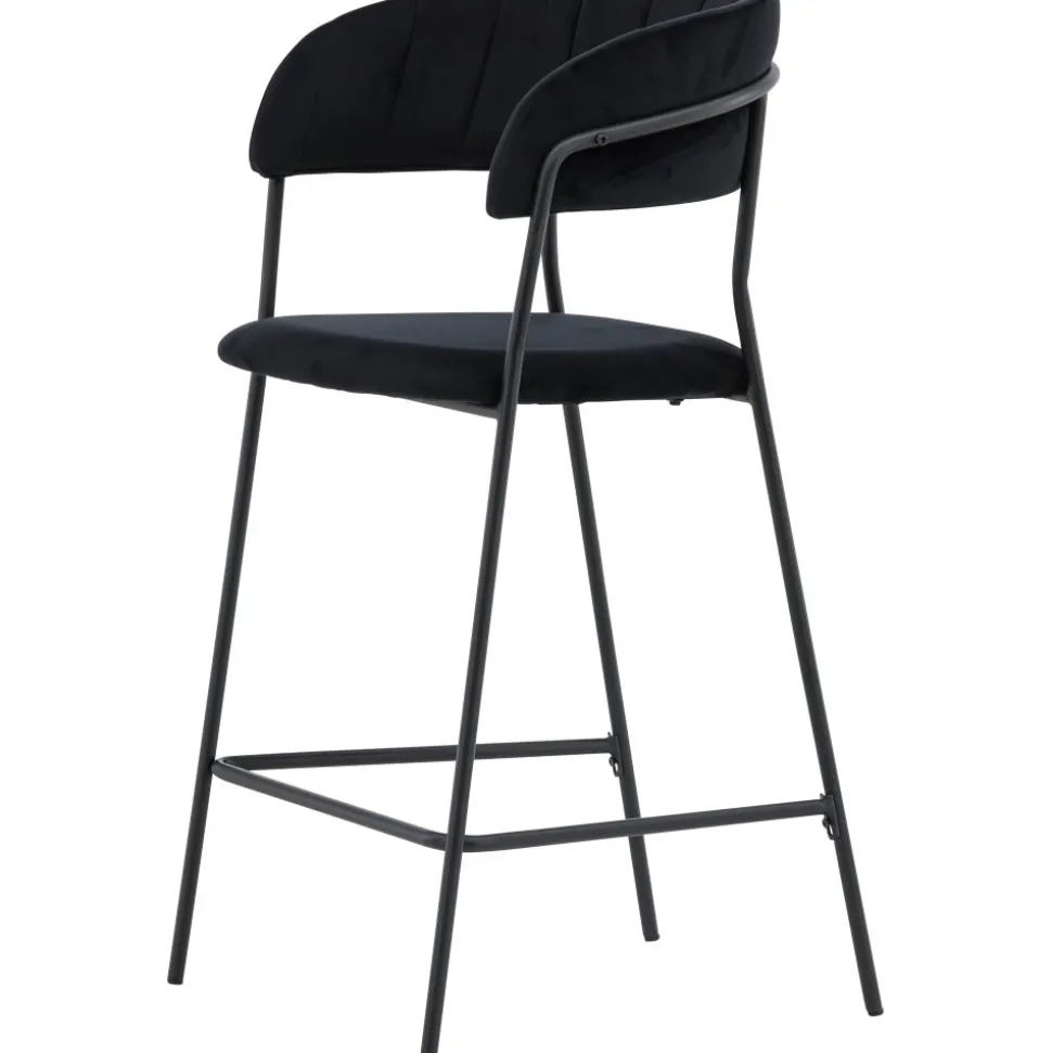 Lui barstol - Svart sammet