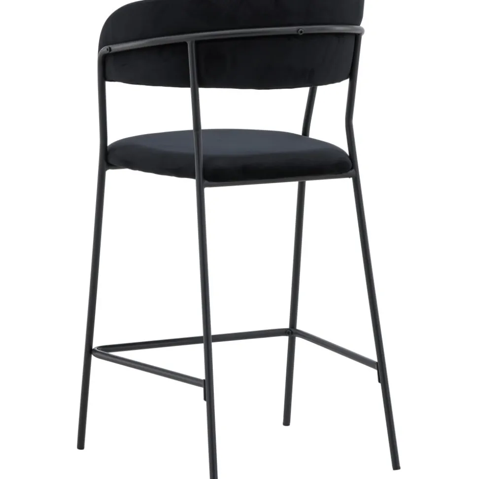 Lui barstol - Svart sammet