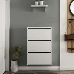 Lupa vägghängt skoskåp - Vit