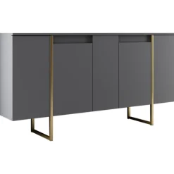 Lux skänk Antracit/guld