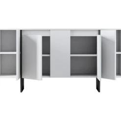 Lux skänk Vit/svart