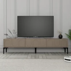 Lyon TV-bänk - Brun/svart