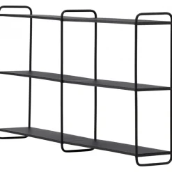 Lyon vägghylla 63 x 122 cm - Svart