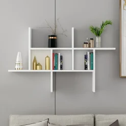 Madagaskar vägghylla Vit