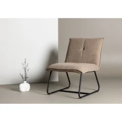 Madison loungestol - Brun manchester/svart