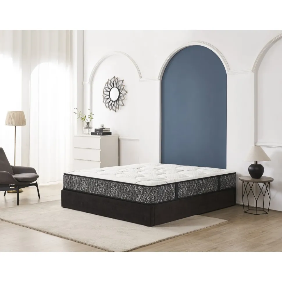 Madrass med pocket och antibakteriellt tyg