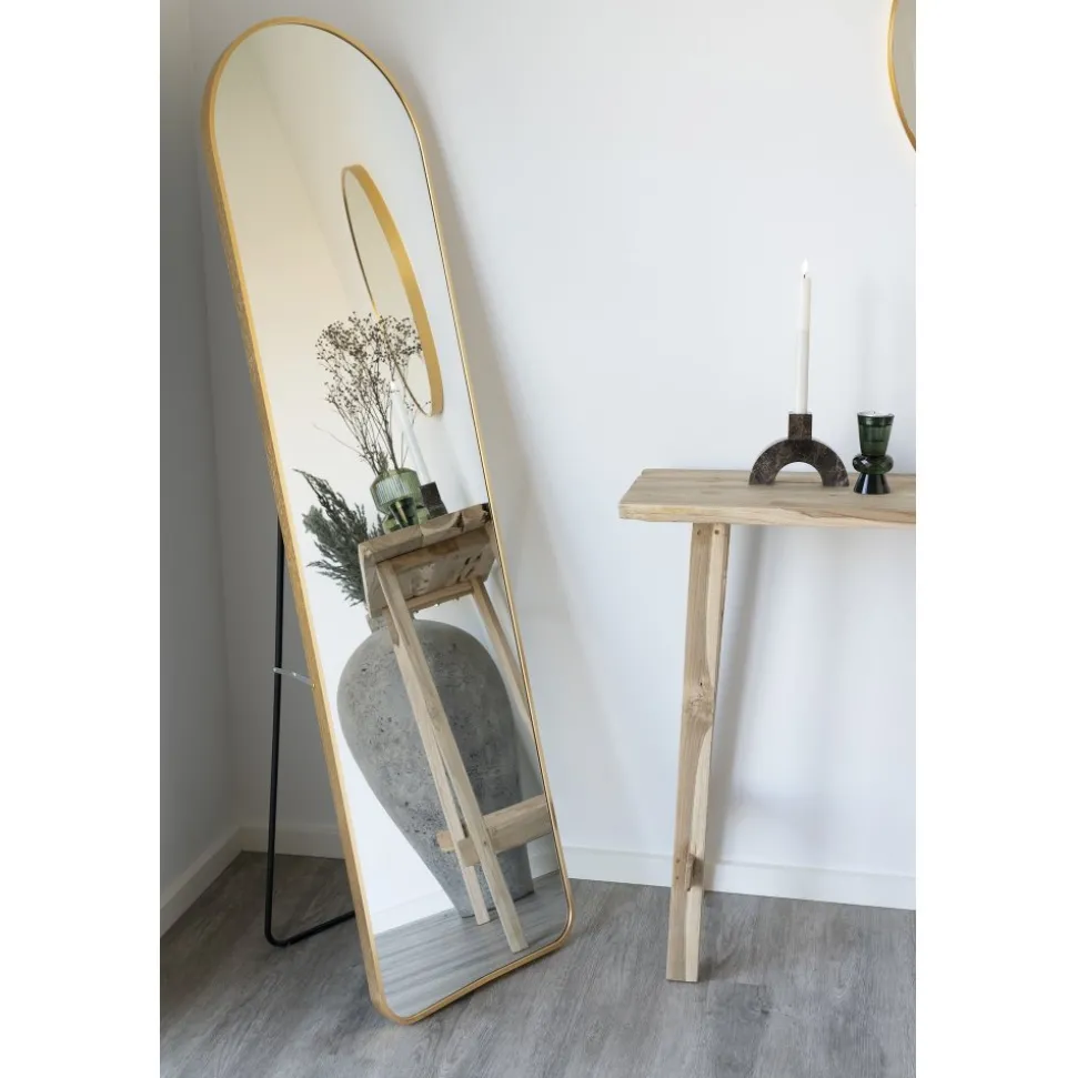 Madrid golvspegel - Mässing + Karta med möbeltassar på köpet!