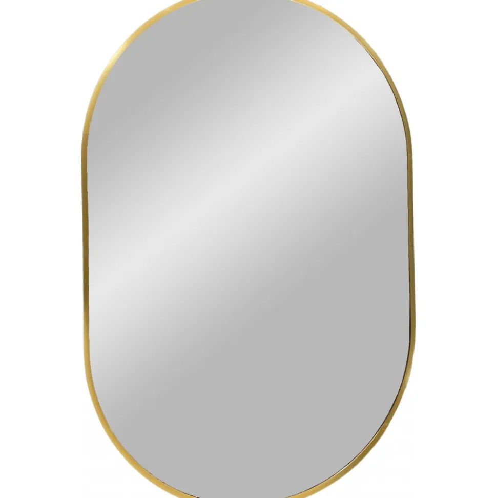 Madrid väggspegel oval - Mässing + Glas och Kristallrengöring