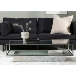 Maglehem soffbord 130 x 60 cm - Silver