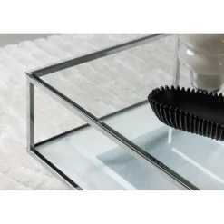 Maglehem soffbord 130 x 60 cm - Silver