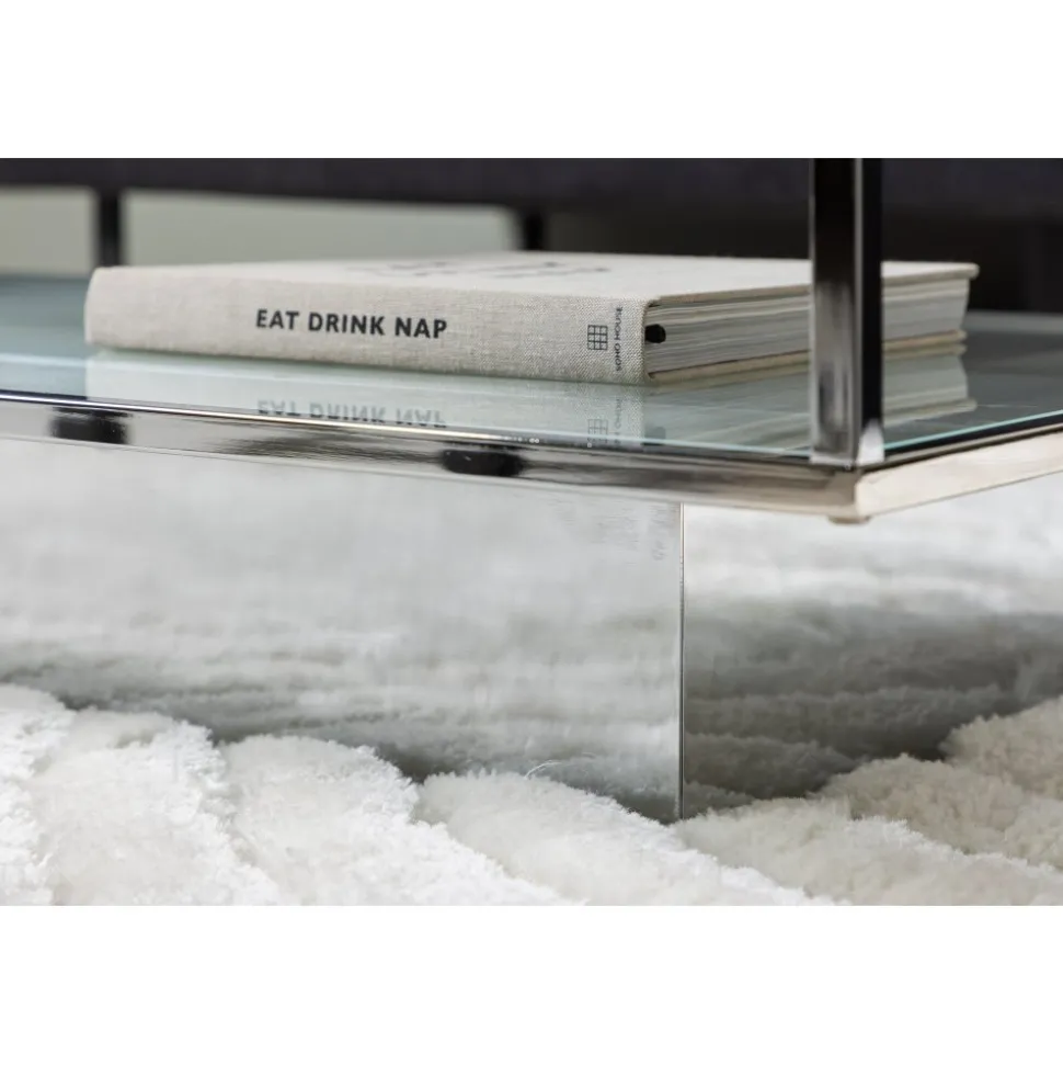 Maglehem soffbord 130 x 60 cm - Silver