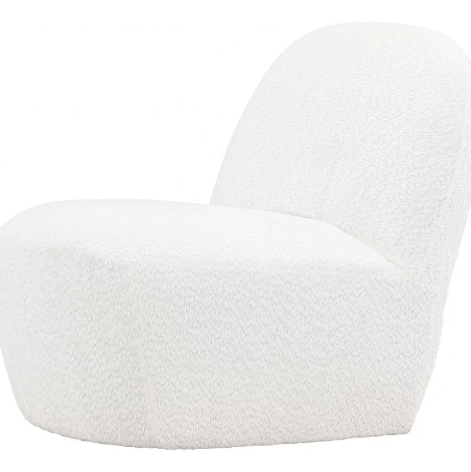 Mahla loungestol - Vit bouclé