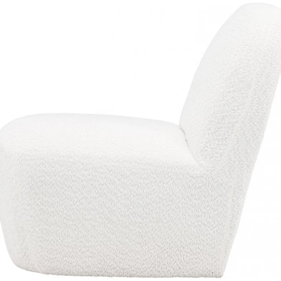 Mahla loungestol - Vit bouclé