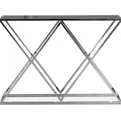 Maine konsolbord i krom + Möbeltassar