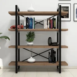 Makro bokhylla - Valnöt