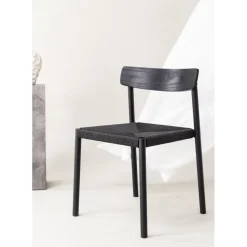 Malmön matstol - Svart