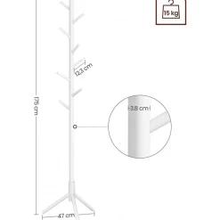 Malva klädhängare - Vit