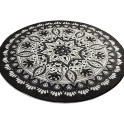 Mandal badrumsmatta - Svart/vit