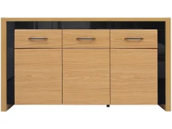 Manilla sideboard - Ek/svart