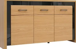 Manilla sideboard - Ek/svart
