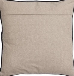 Manja kuddfodral 50 x 50 cm - Beige/Mörkblå