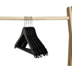 Mantelo klädgalge 5-pack - Svart