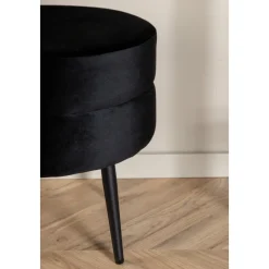 Mariana sittpuff - Svart sammet