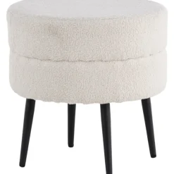 Mariana sittpuff - Vit teddy