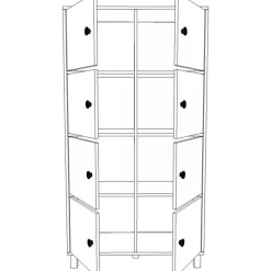 Marken skåp - Baroque/antracit