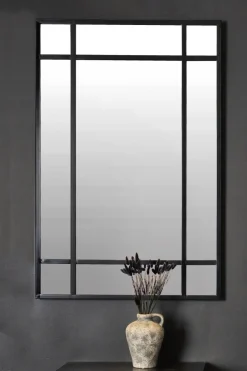 Marlon spegel 120 cm - Metall/antiksvart