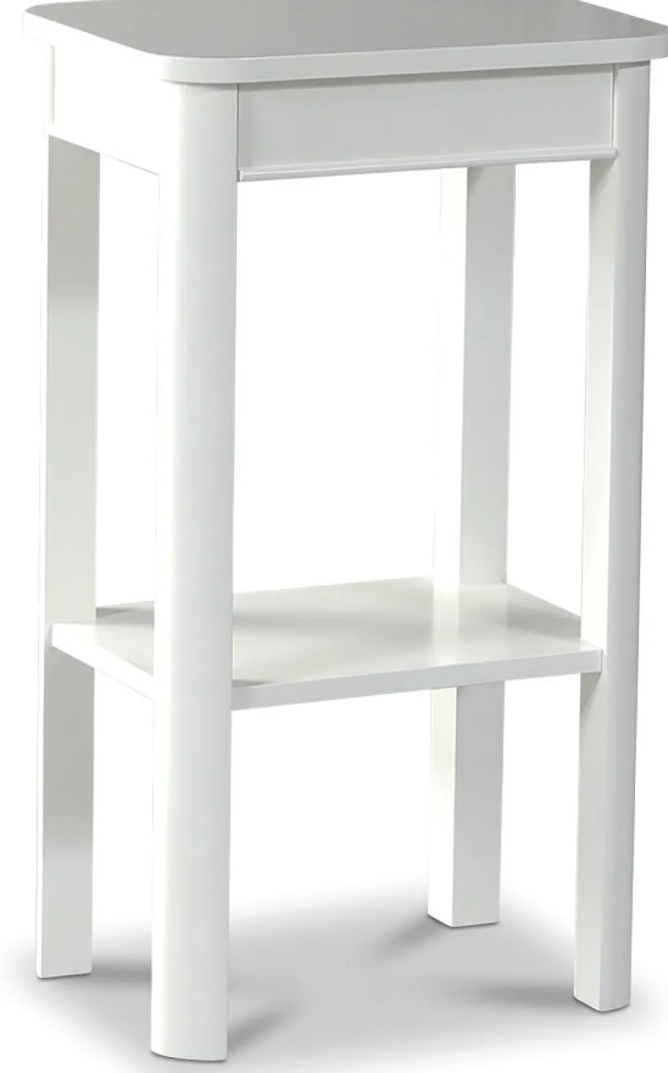 Marstrand sängbord med låda - Vit + Möbeltassar