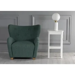 Marstrand sängbord med låda - Vit + Möbeltassar