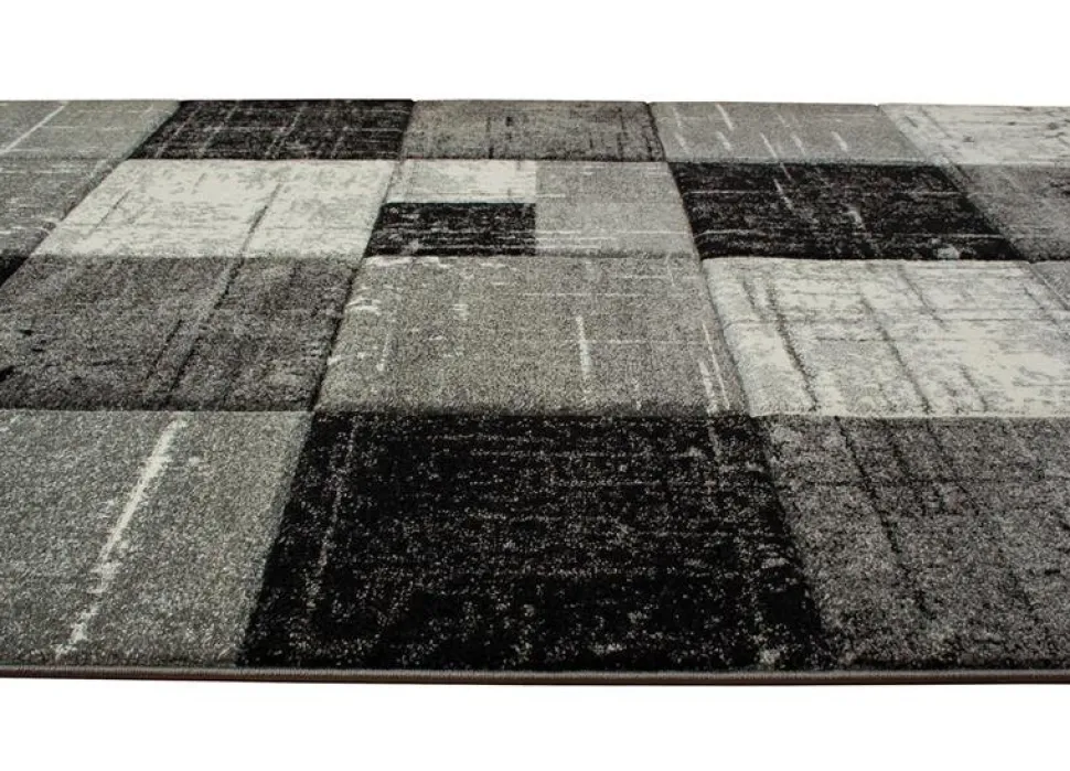 Maskinvävd matta Aversa - Svart