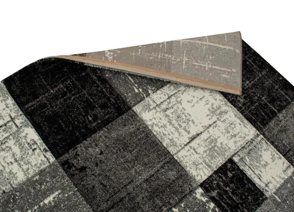 Maskinvävd matta Aversa - Svart