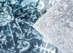 Maskinvävd matta Helmut - Turkos