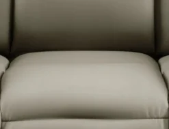 Massagefåtölj i beige PVC med fjärrkontroll