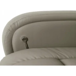 Massagefåtölj i beige PVC med fjärrkontroll