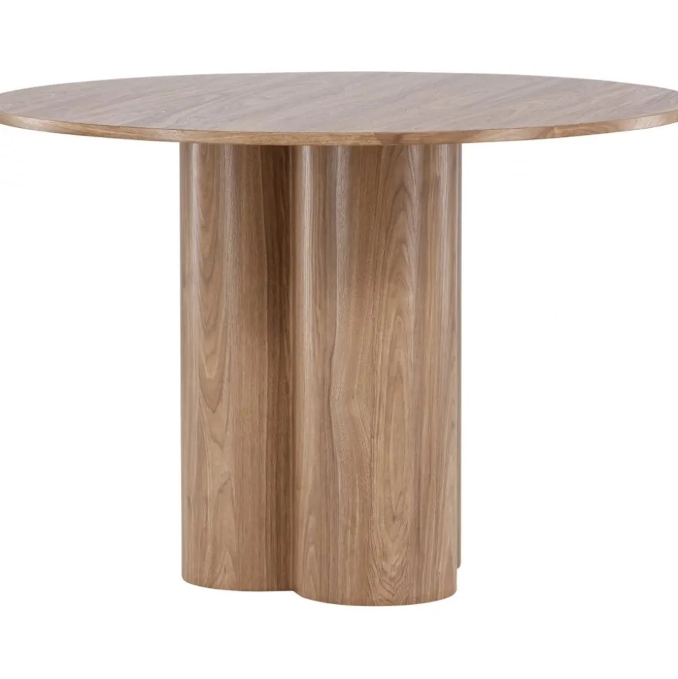 Matbord Ø110 cm brun - Olivia