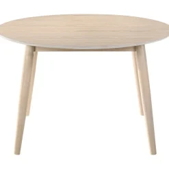 Matbord Ø120 cm whitewash - Florence + Textilrengöring för möbler