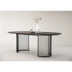 Matbord 220 x 110 cm - Svart