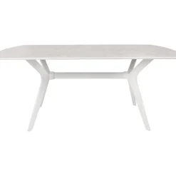 Matbord beige sten faner 180 x 80 cm