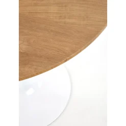 Matbord ek/vit Ø80 cm - Sumner