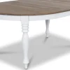 Matbord förlängningsbart 120-175 cm vit/brun - Victoria + Möbeltassar